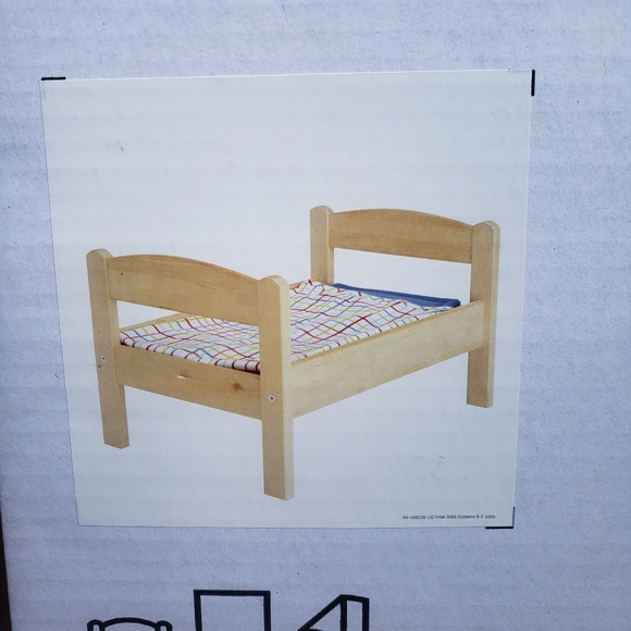 IKEA DUKTIG Pet Or Doll Bed With Bedlinen Set - Semi Opened - Picture 4 of 16